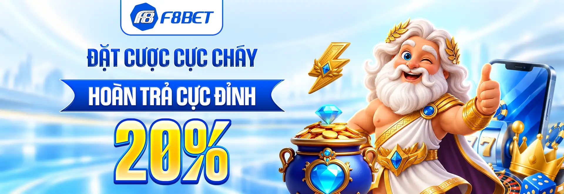 chương trình đặt cược cực cháy hoàn trả siêu đỉnh tại f8bet casino